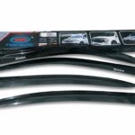 Dark smoke window visor set for Proton Saga 2019-2026 – 4 pieces