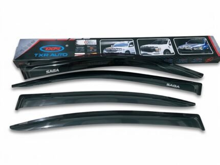 Dark smoke window visor set for Proton Saga 2019-2026 – 4 pieces