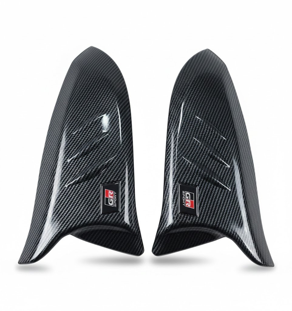 unnamed (6) Toyota Fortuner and Hilux Revo 2016-2026 Carbon Fiber Batman Style Side Mirror Covers (Set) - Image 1