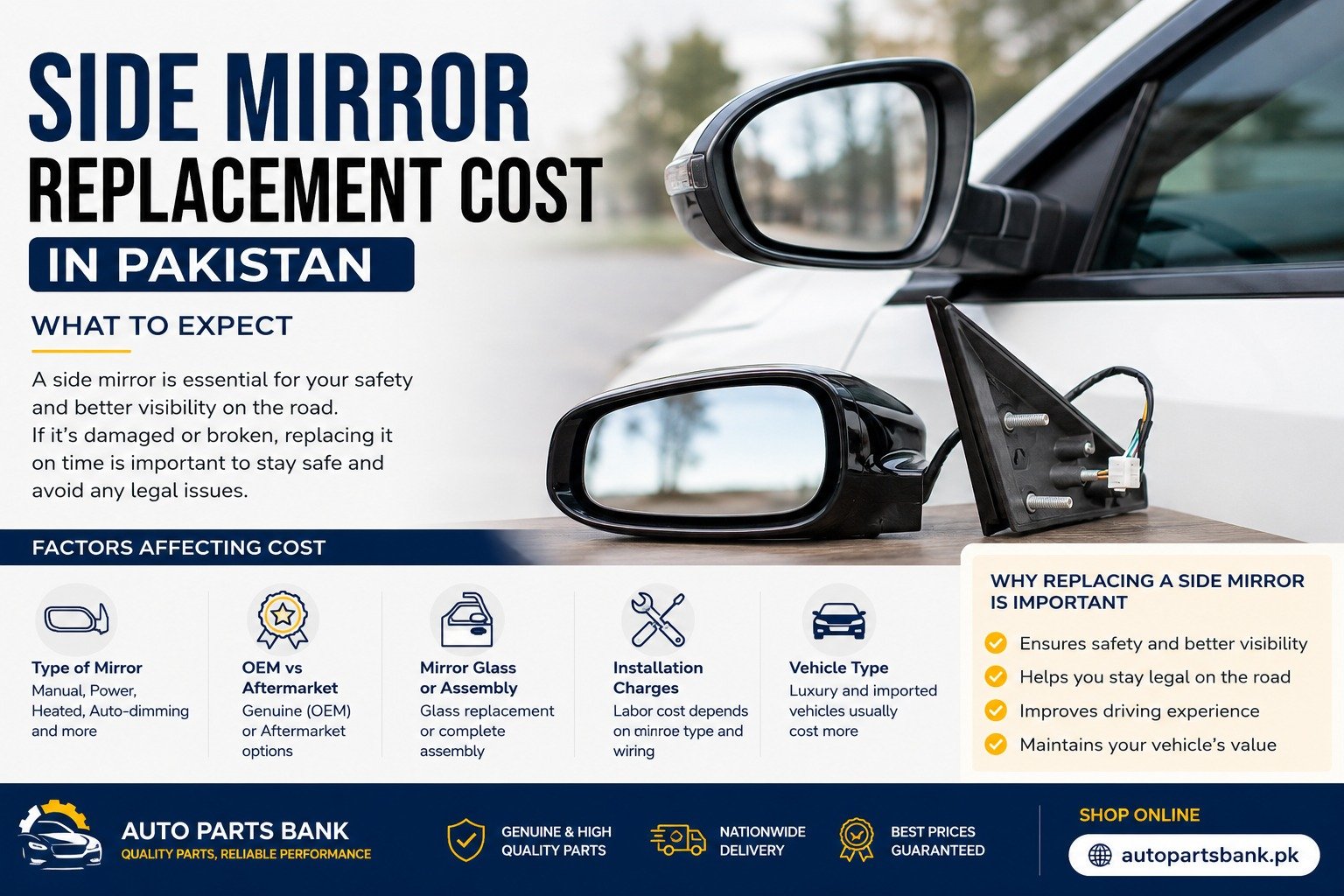 Side Mirror shop online at Auto Parts Bank