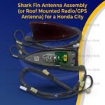 Shark Fin Antenna Assembly (or Roof Mounted Radio/GPS Antenna) for a Honda City.