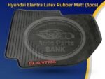 Hyundai Elantra Latex Rubber Mats (3pcs Set) | Custom Fit[cite: 1]