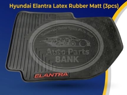 Hyundai Elantra Latex Rubber Mats (3pcs Set) | Custom Fit[cite: 1]